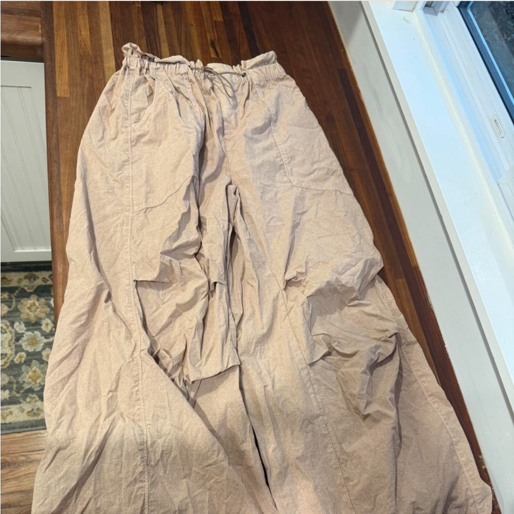 Light Pink Wide-Leg Pants